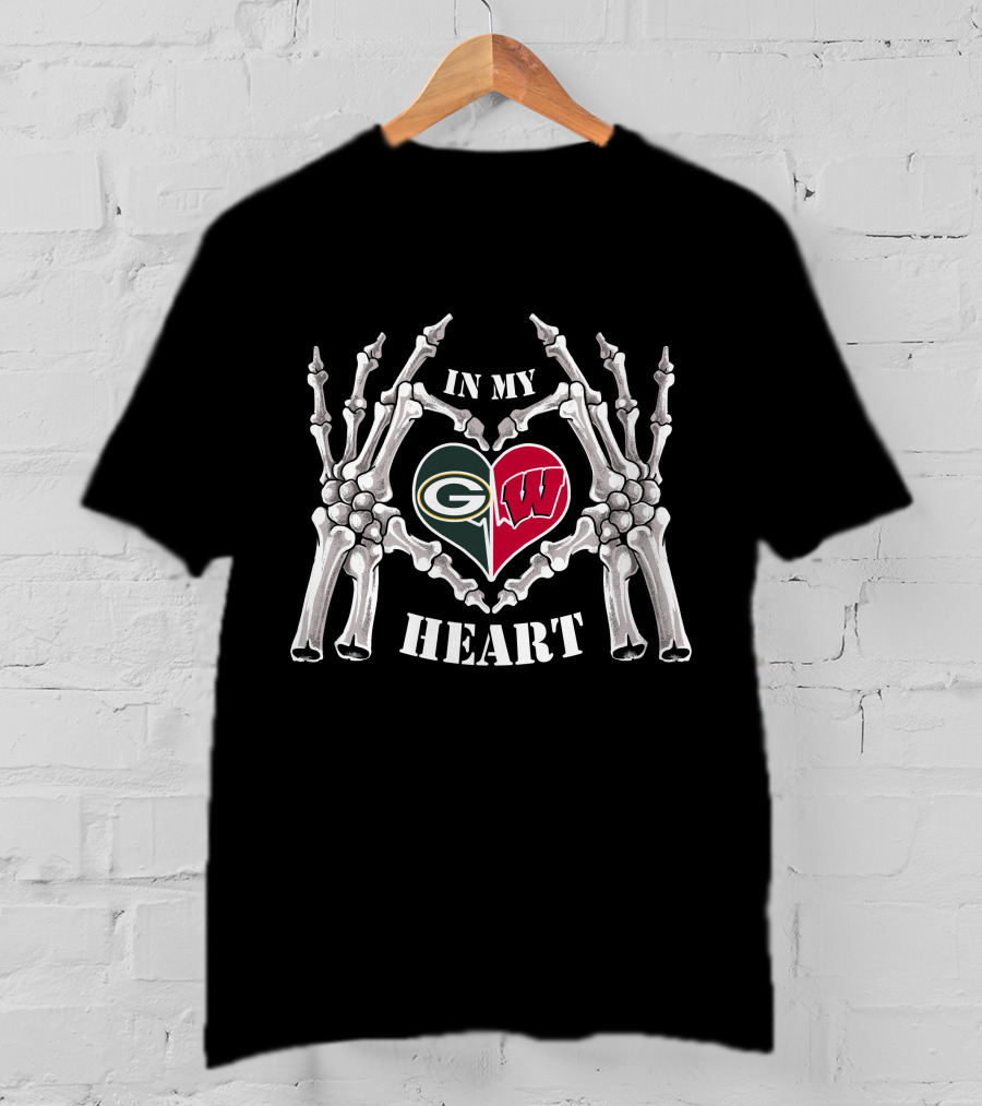 Packers Badgers In My Heart T-Shirt