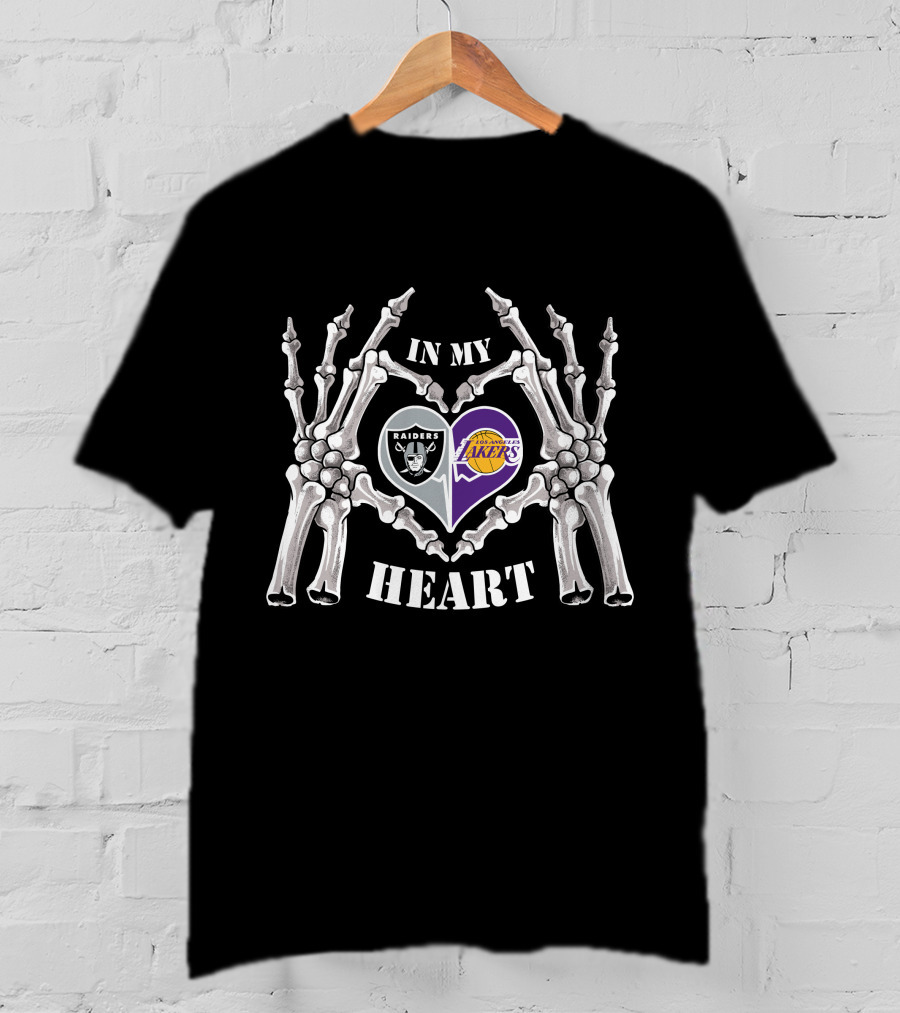 In My Heart Raiders Los Angeles Lakers T-Shirt