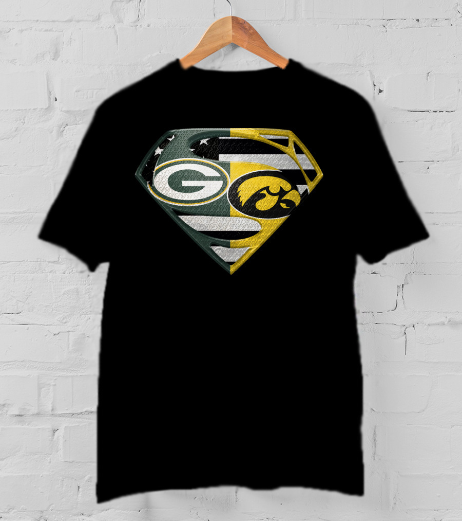 Green Bay Packers Iowa Hawkeyes Super Shield Combo T-Shirt