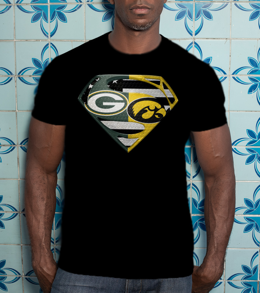 Green Bay Packers Iowa Hawkeyes Super Shield Combo T-Shirt