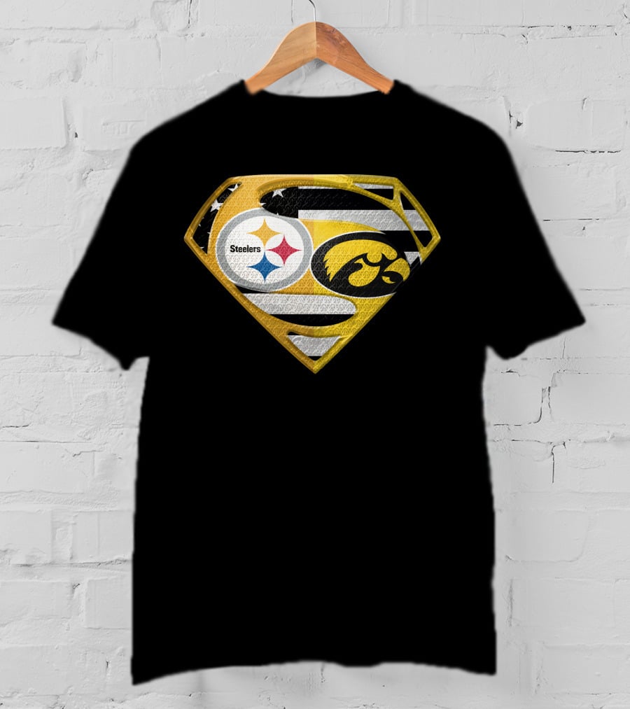 Steelers Superhero Hawkeyes Shield T-Shirt