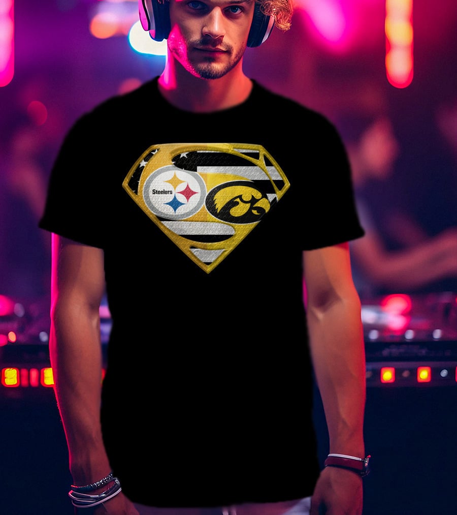 Steelers Superhero Hawkeyes Shield T-Shirt