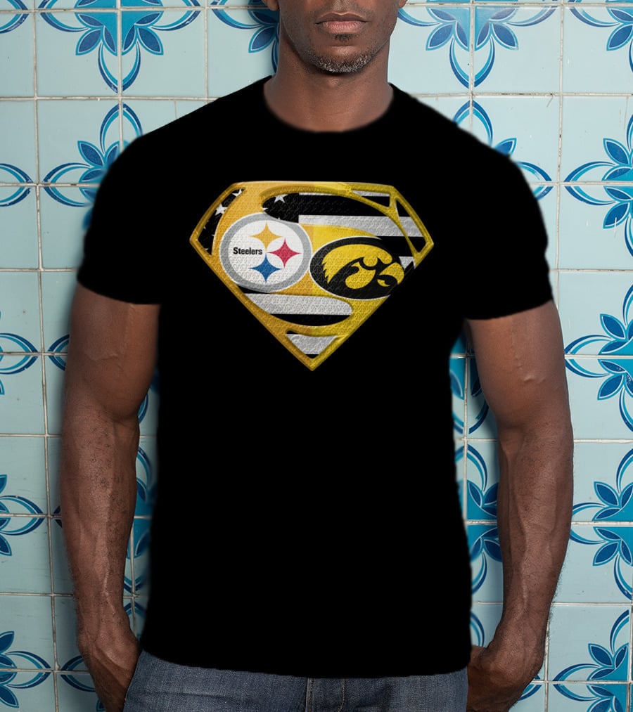 Steelers Superhero Hawkeyes Shield T-Shirt