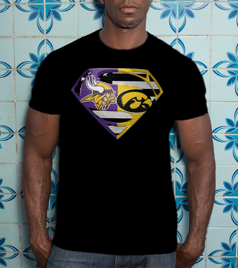 Vikings Hawkeyes Crossover Emblem Spm T-Shirt