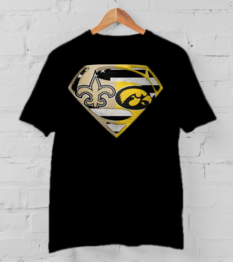 New Orleans Saints Iowa Hawkeyes Super Shield Spm T-Shirt