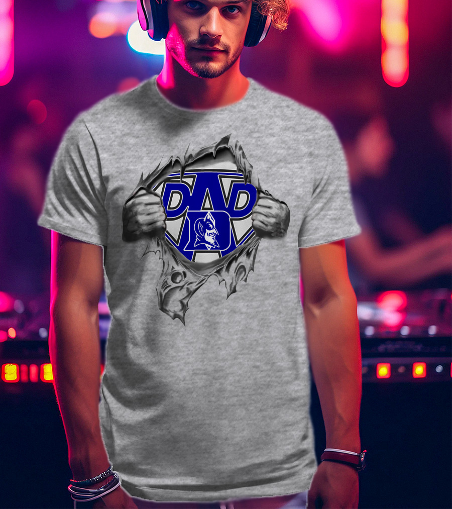 Duke Blue Devils Dad Super Emblem T-Shirt