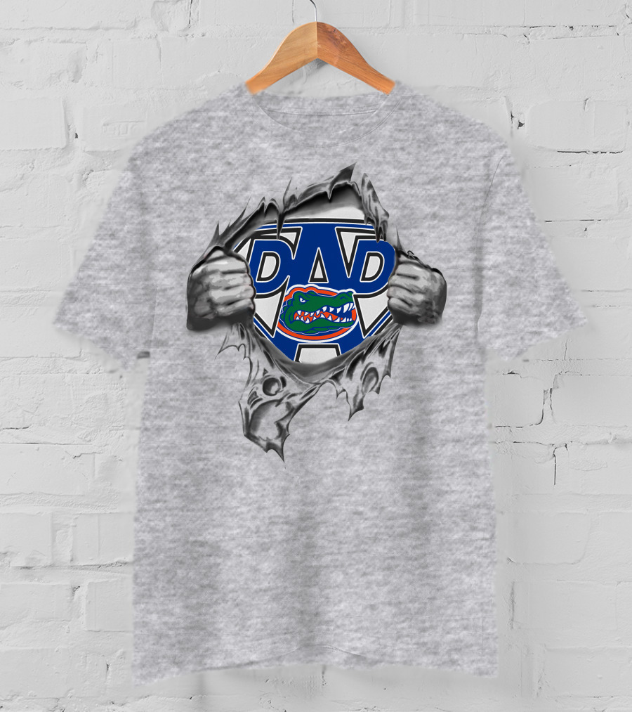 Gators Super Dad Ripped T-Shirt