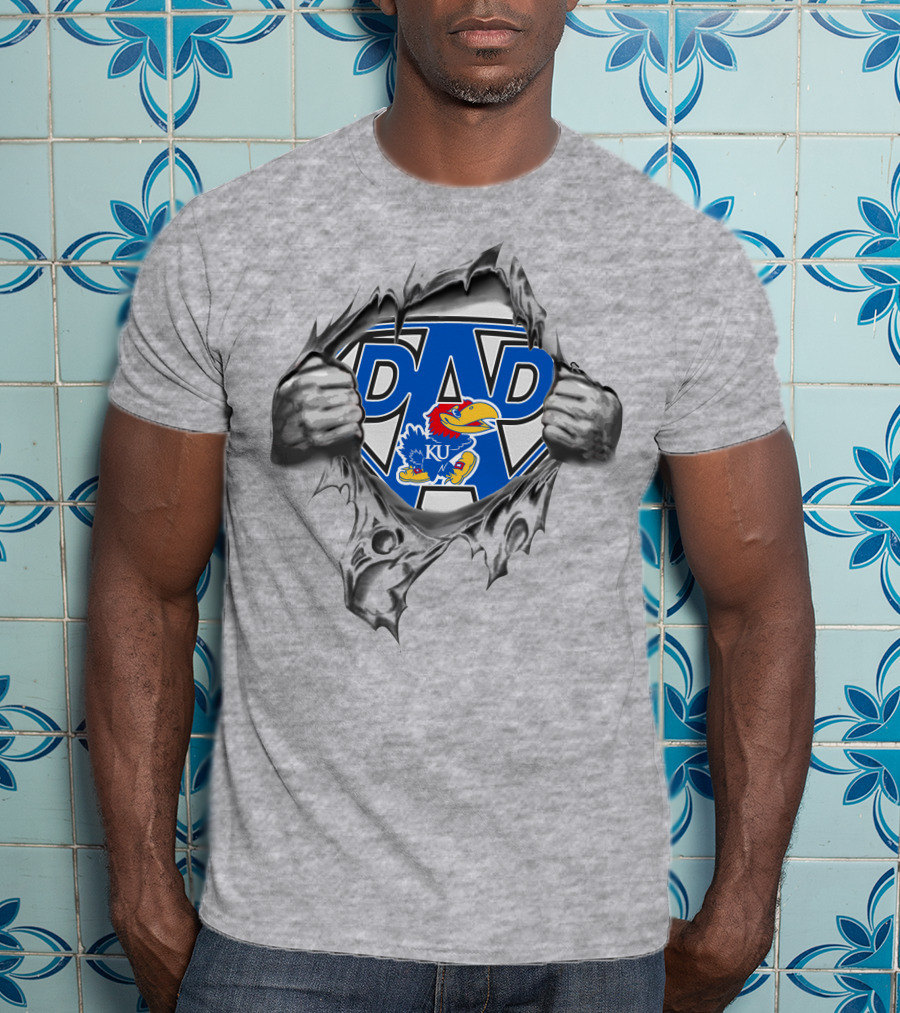 Kansas Jayhawks Super Dad KU T-Shirt
