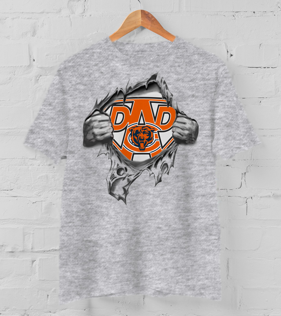 Chicago Bears Super Dad Football Fan T-Shirt