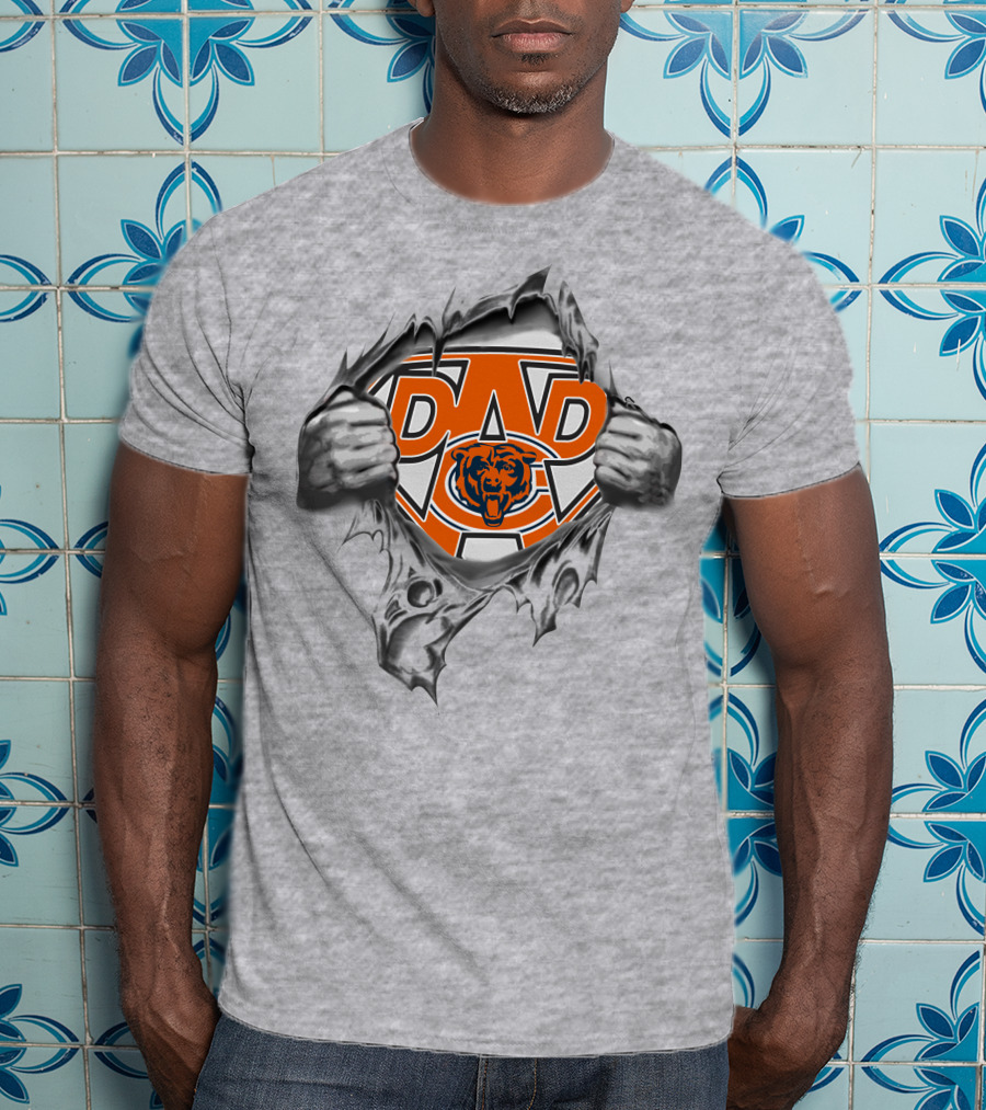 Chicago Bears Super Dad Football Fan T-Shirt
