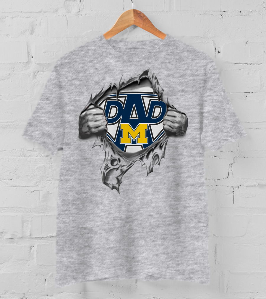 University Of Michigan Wolverines Super Dad T-Shirt