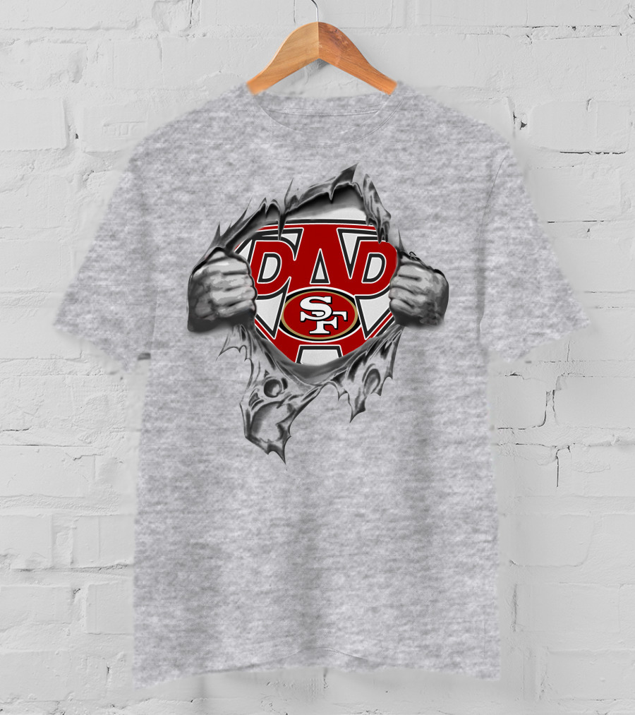 Super Dad San Francisco 49ers SF Shield T-Shirt