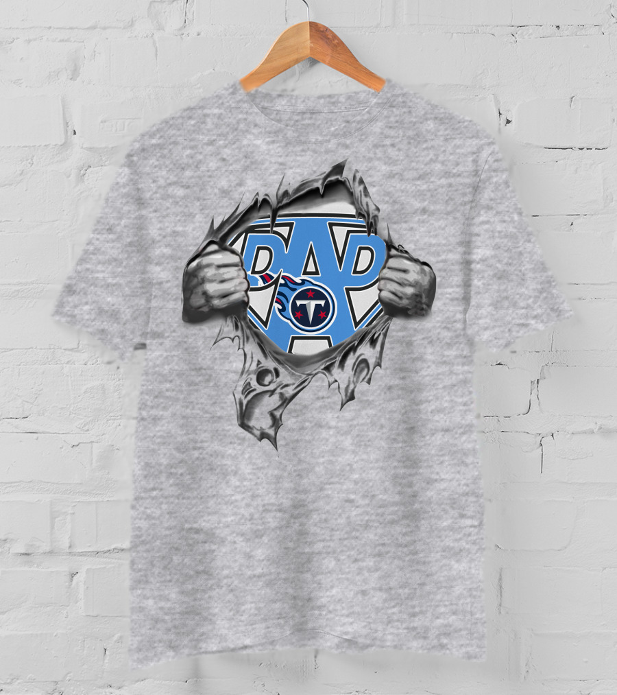 Super Dad Tennessee Titans Fan Pride Superman T-Shirt