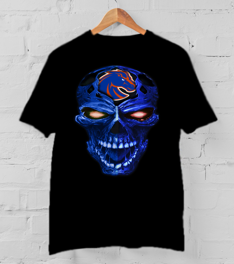 Boise State Broncos Skull T-Shirt