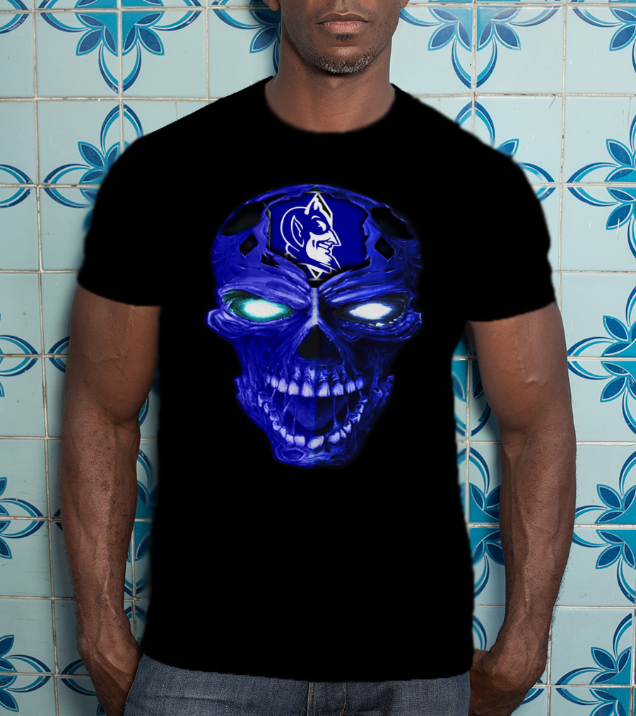 Duke Blue Devils Skull Emblem T-Shirt