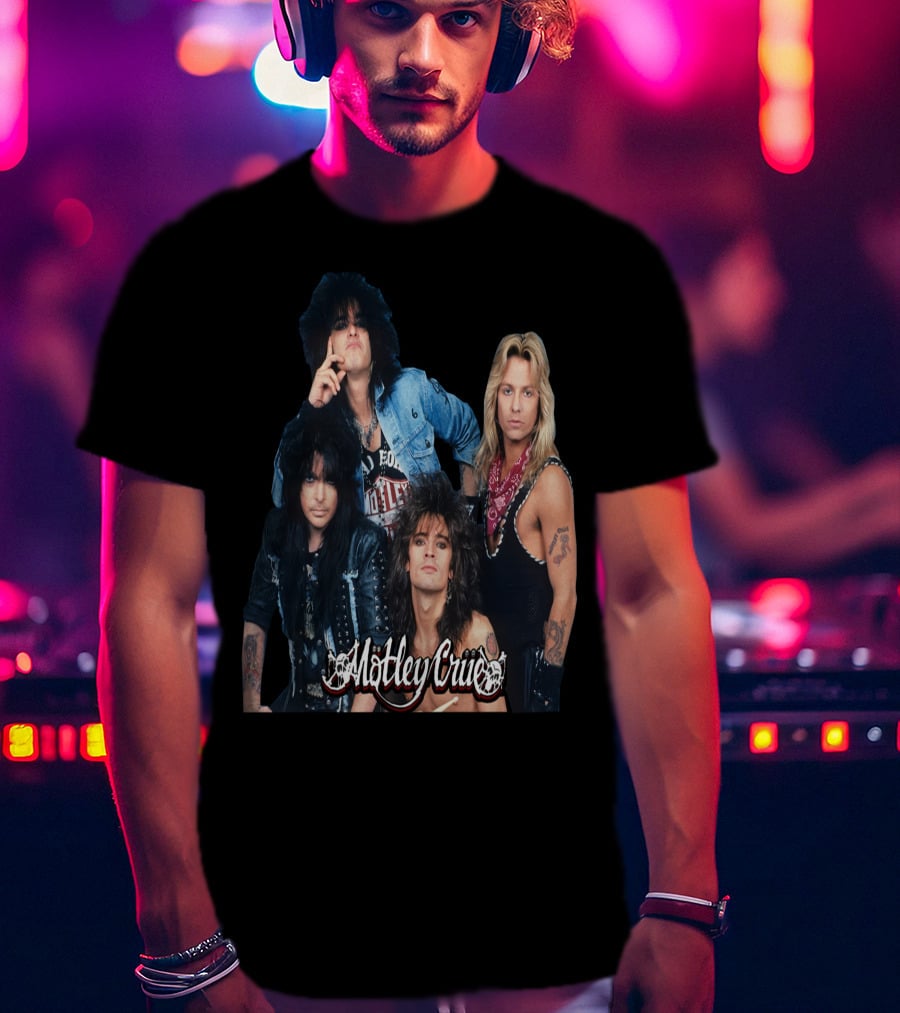 Motley Crue Band Members Photo T-Shirt