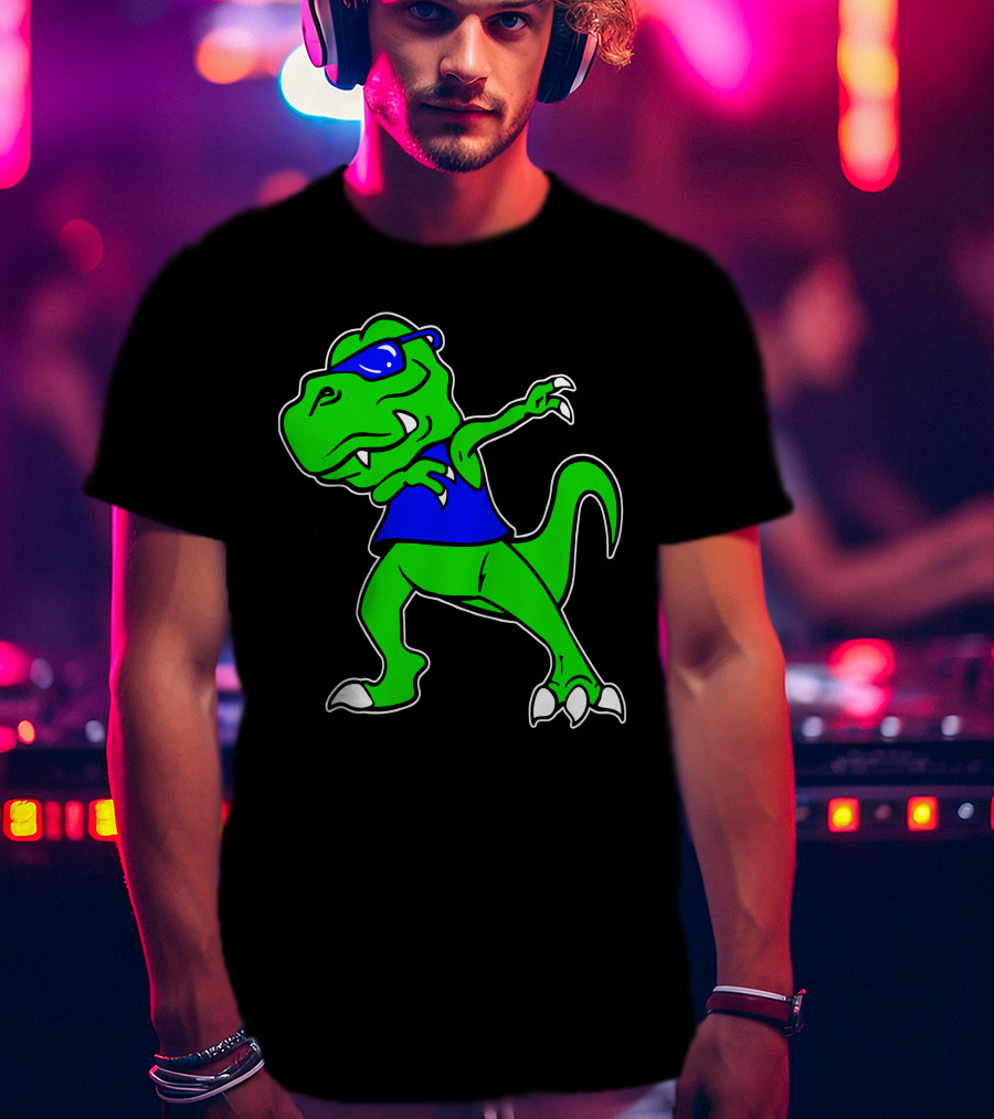 Dragon Dabbing In Blue Sunglasses And Tank Top T-Shirt