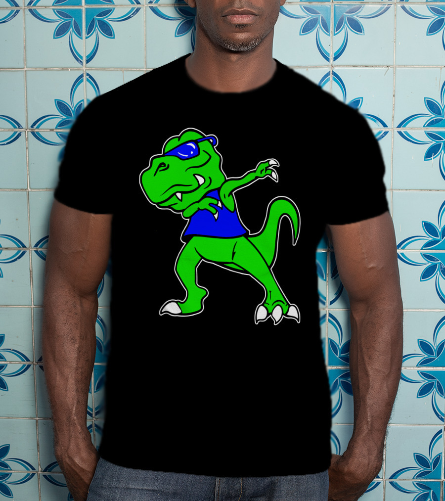 Dragon Dabbing In Blue Sunglasses And Tank Top T-Shirt