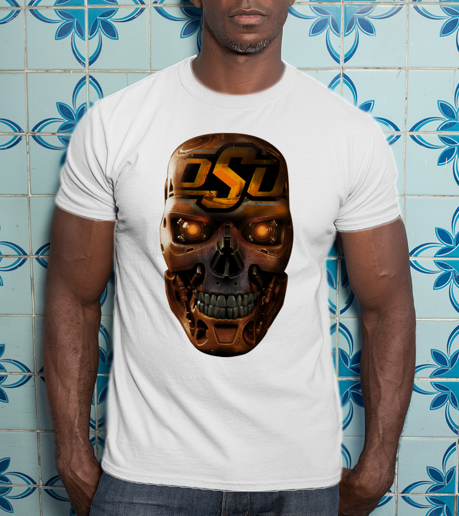 OSU Cowboys Skull Mechanic T-Shirt