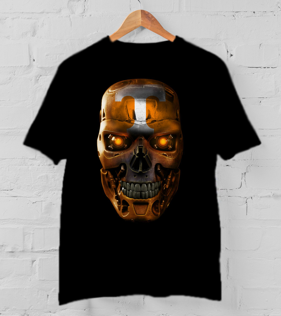 Skull Volunteers Terminator Tennessee Football Ai T-Shirt