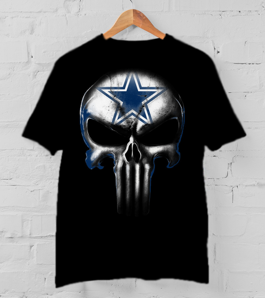 Skull Cowboys Dallas Star Symbol T-Shirt