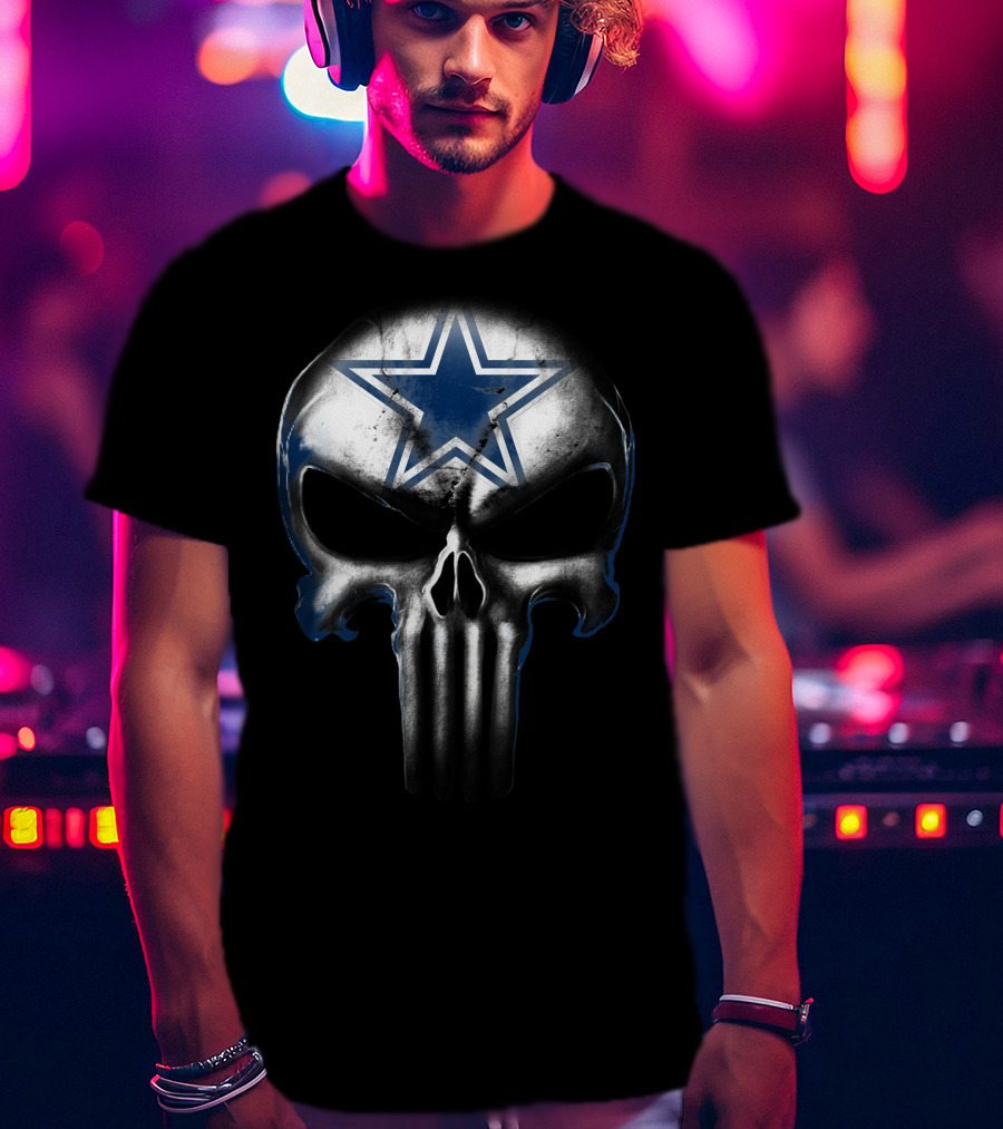 Skull Cowboys Dallas Star Symbol T-Shirt