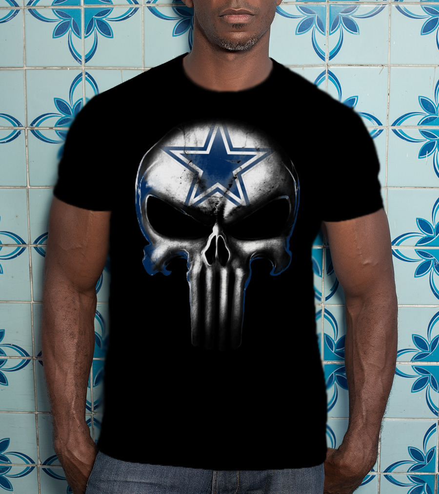 Skull Cowboys Dallas Star Symbol T-Shirt