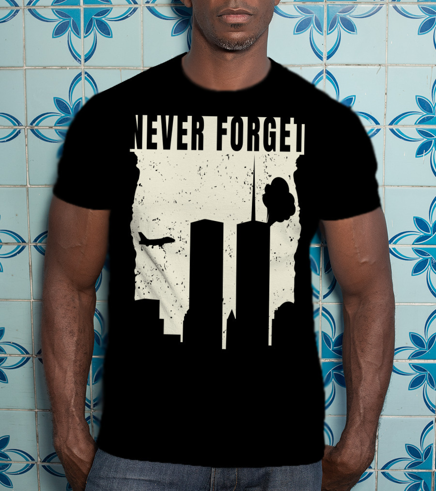 Never Forget 11Th Attacks Twin Towers Memorial T-Shirt