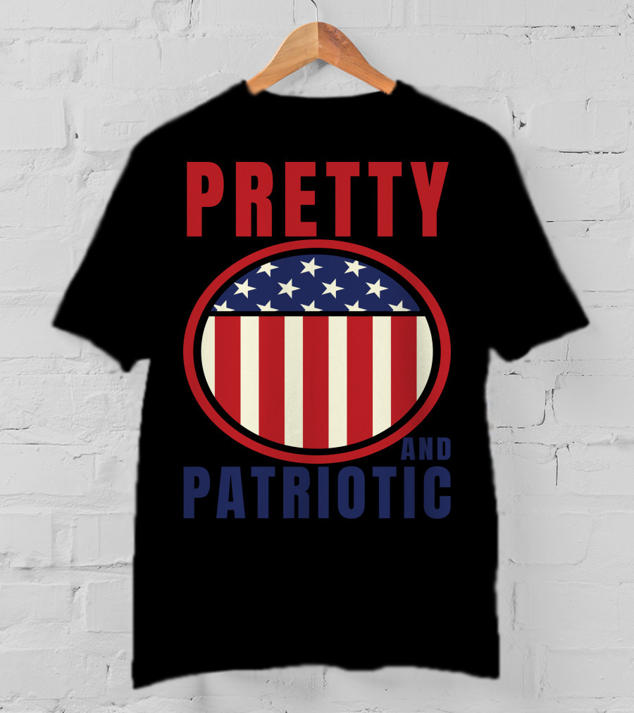 Pretty And Patriotic USA Stars Stripes 9.11 T-Shirt