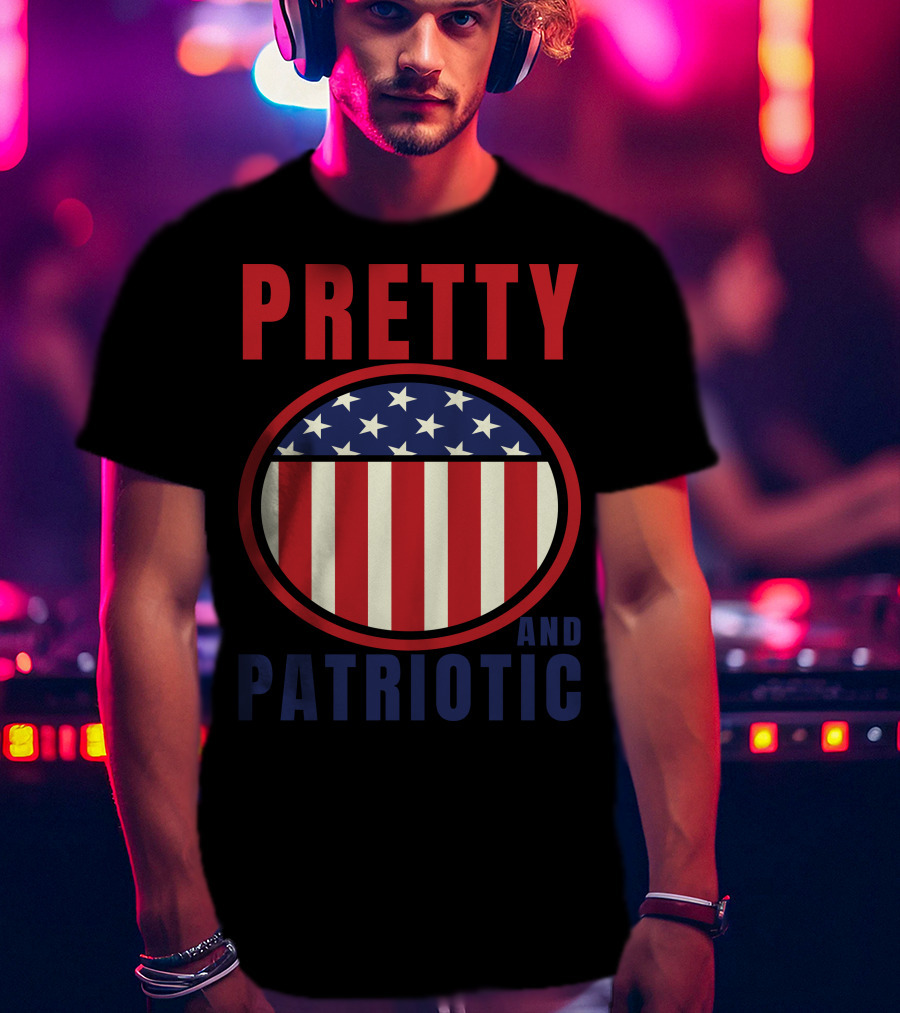 Pretty And Patriotic USA Stars Stripes 9.11 T-Shirt