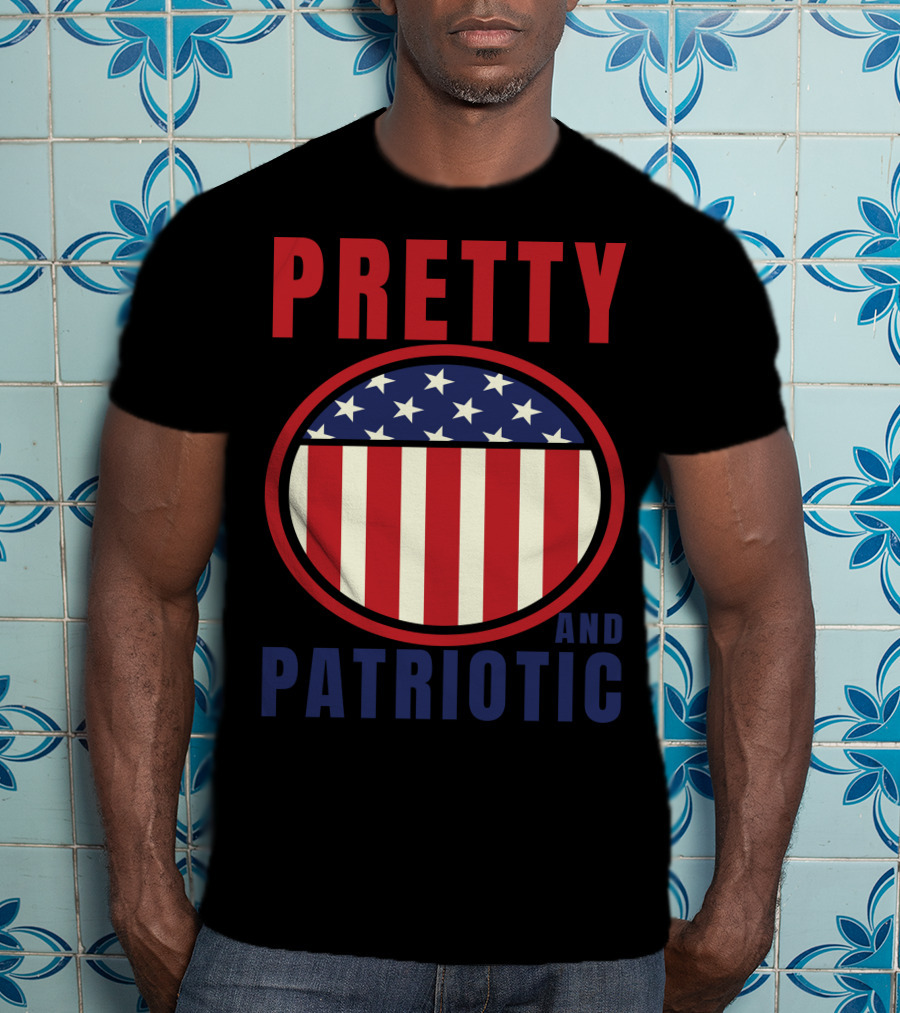 Pretty And Patriotic USA Stars Stripes 9.11 T-Shirt