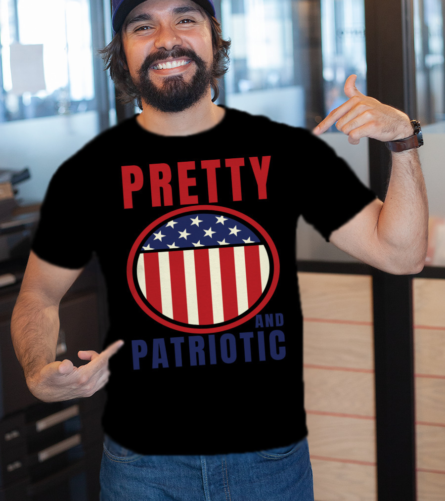 Pretty And Patriotic USA Stars Stripes 9.11 T-Shirt