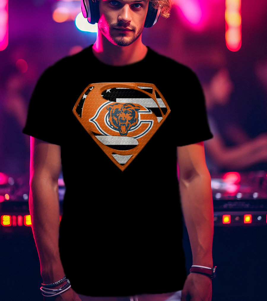 Chicago Bears Superman Shield T-Shirt