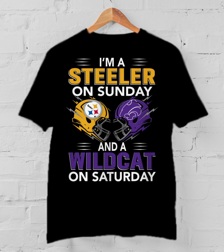 I'm A Steeler On Sunday And A Wildcat On Saturday T-Shirt