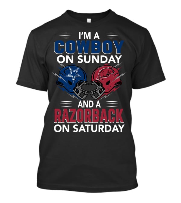 I'm A Cowboy On Sunday And A Razorback On Saturday T-Shirt