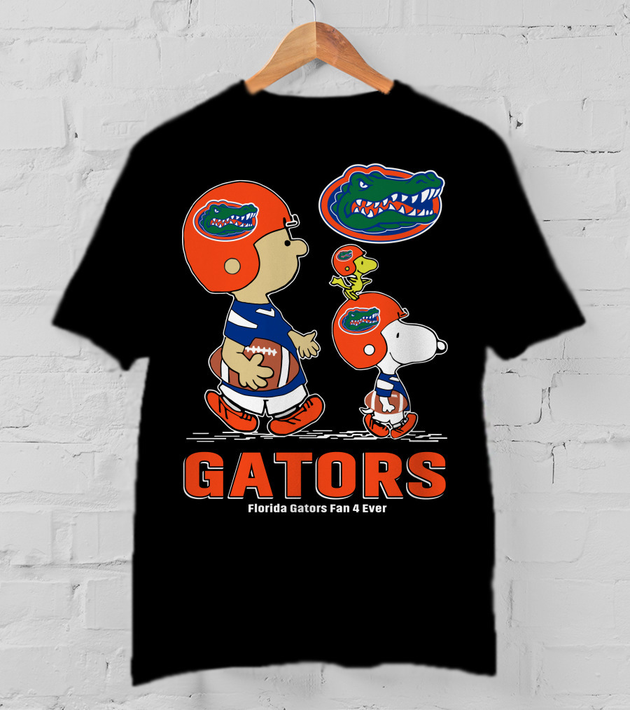 Florida Gators Fan 4 Ever Peanuts Football Gators T-Shirt