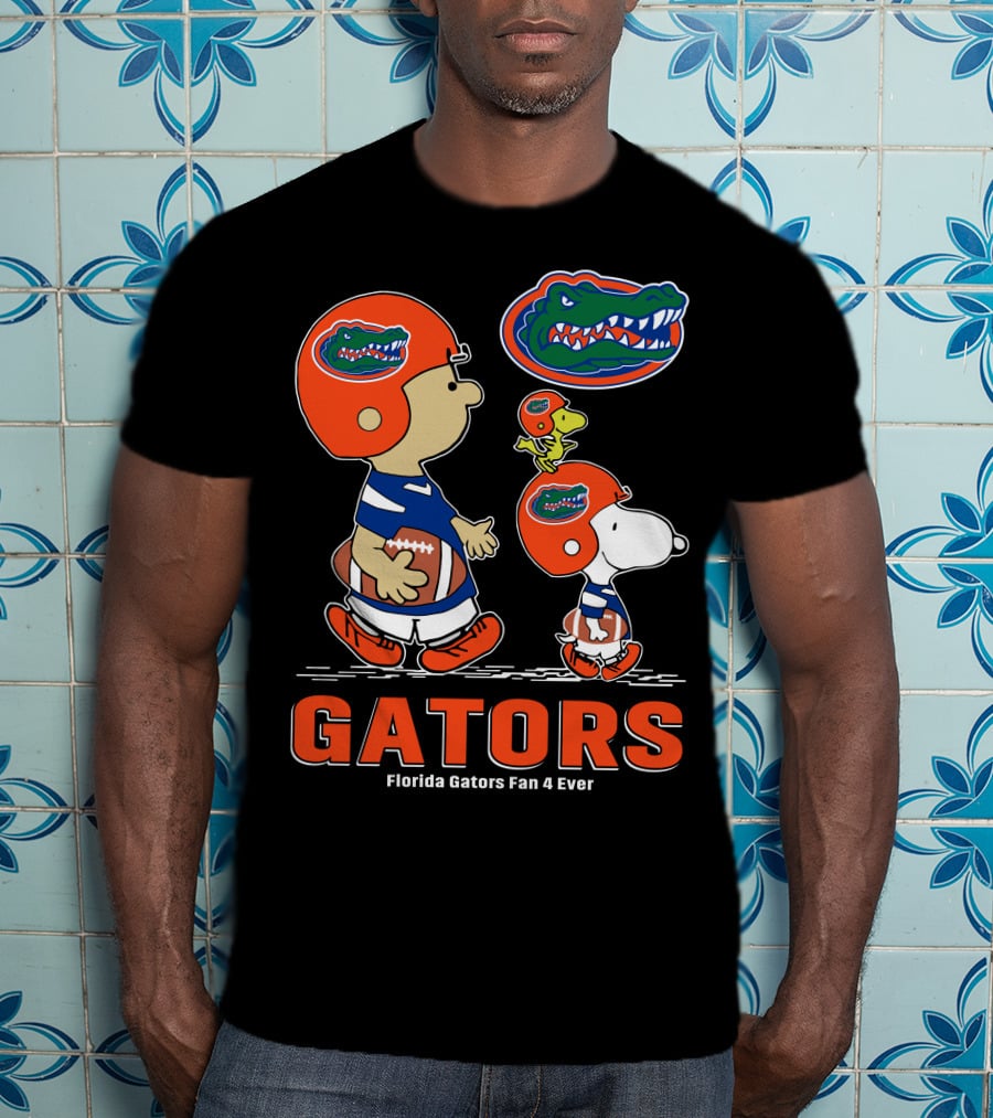 Florida Gators Fan 4 Ever Peanuts Football Gators T-Shirt