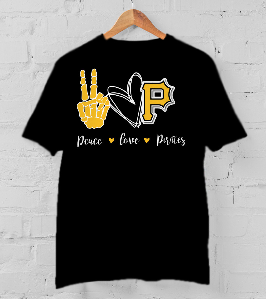 Peace Love Pittsburgh Pirates T-Shirt