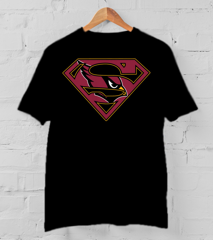 Arizona Cardinals Superman Logo Mix T-Shirt