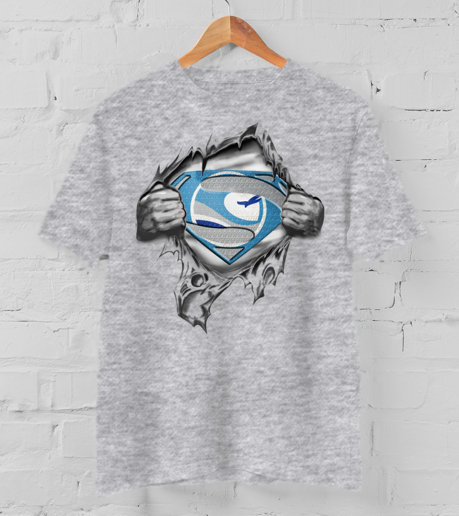 New Orleans Breakers Superman Logo Torn T-Shirt