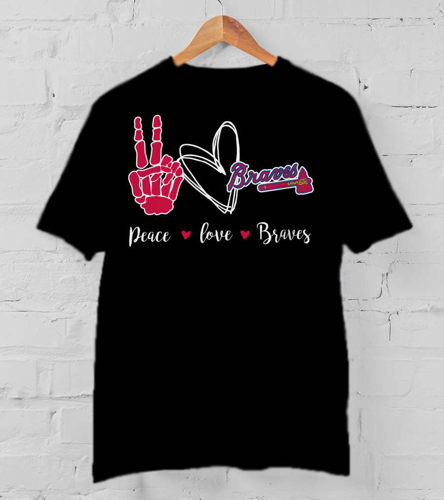 Peace Love Braves T-Shirt