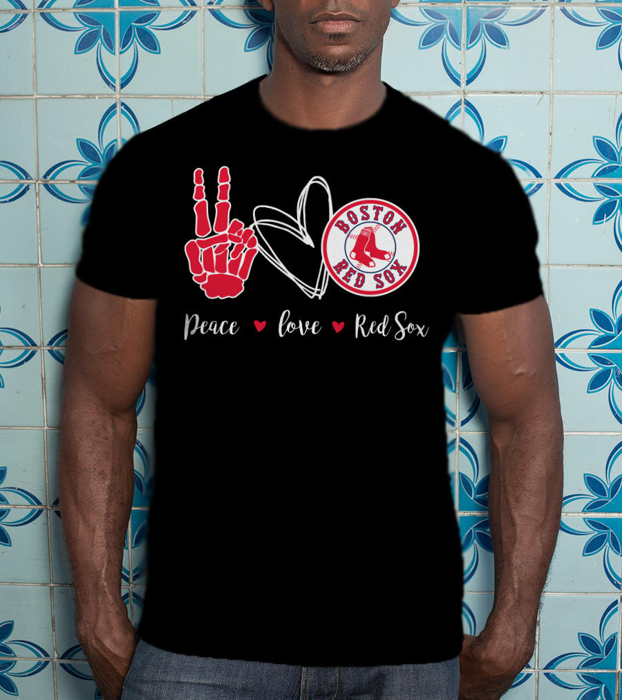 Peace Love Boston Red Sox T-Shirt