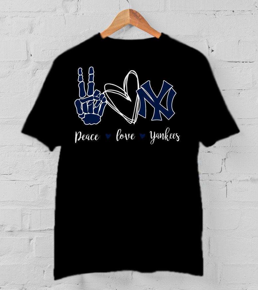 Peace Love Yankees T-Shirt