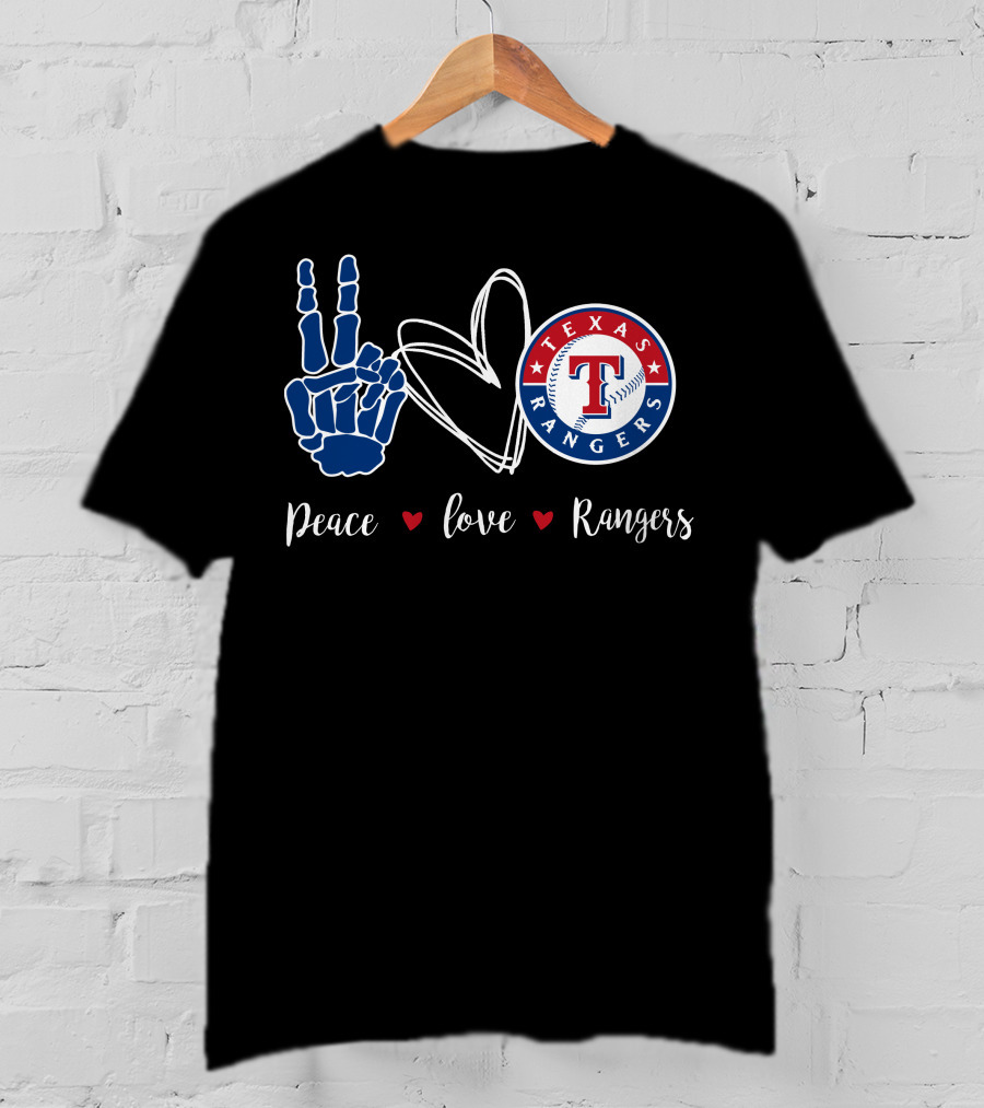 Peace Love Texas Rangers T-Shirt
