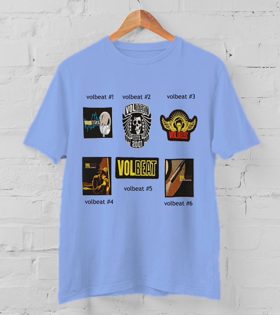 Volbeat Estd 2001 Collection Volbeat #1 #2 #3 #4 #5 #6 T-Shirt