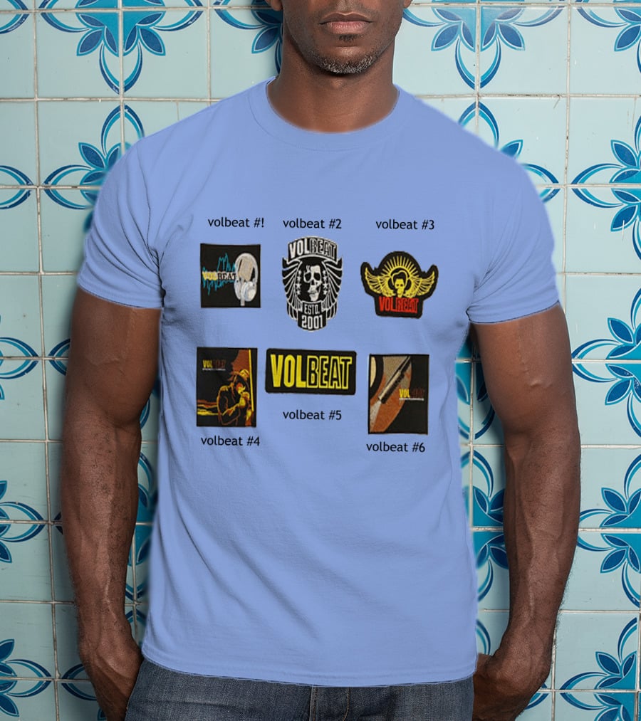 Volbeat Estd 2001 Collection Volbeat #1 #2 #3 #4 #5 #6 T-Shirt