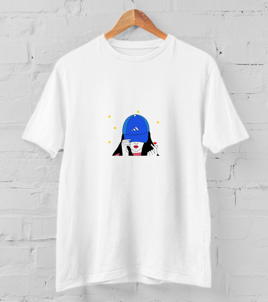 Caroline Manning Cap Hand Heart Stars T-Shirt