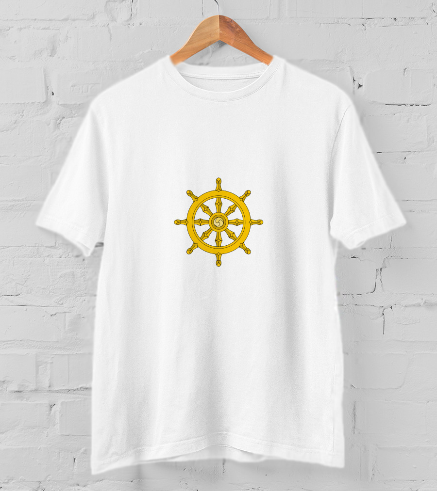 Jhene Aiko Yellow Nautical Wheel T-Shirt