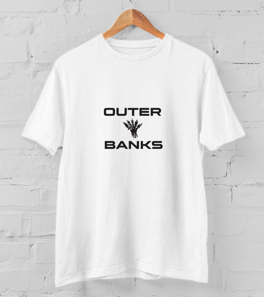 Outer Banks Coastal Reed Motif T-Shirt