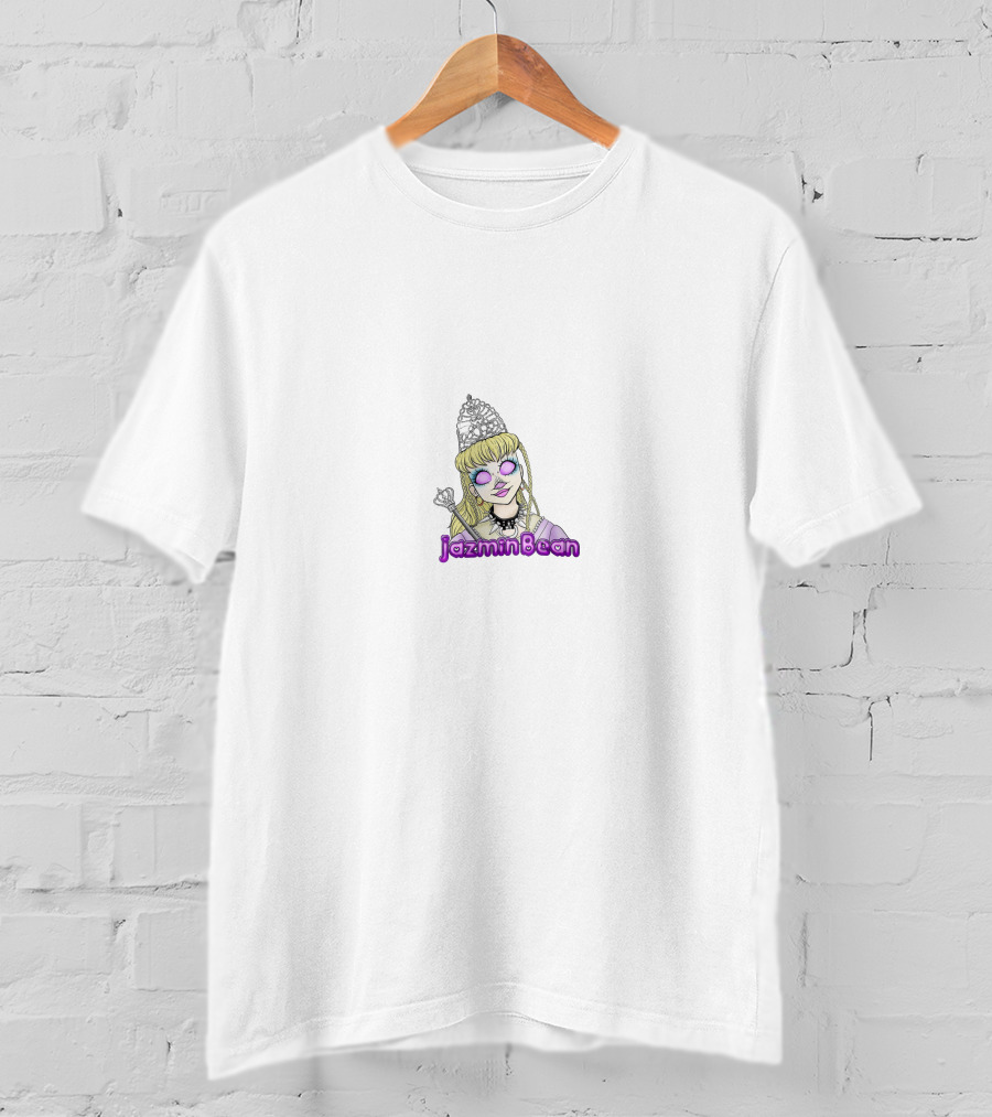Jazmin Bean Tiara Anime Style Purple Glasses T-Shirt